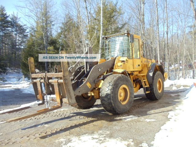 2002 Volvo L120e Wheel Loader Quick Coupler With Forks And Bucket Aux Hydrauilcs Wheel Loaders photo