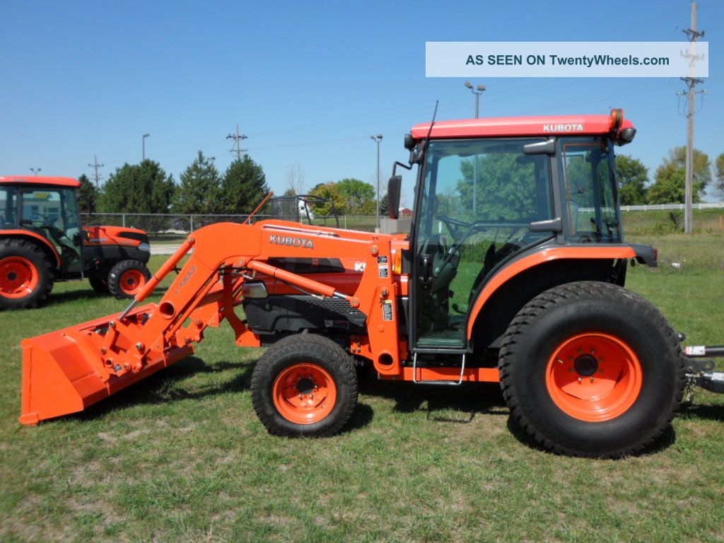 Kubota L5030hstc Cab Tractor - La853 Front Loader,  Only 355 Hrs Skid Steer Loaders photo