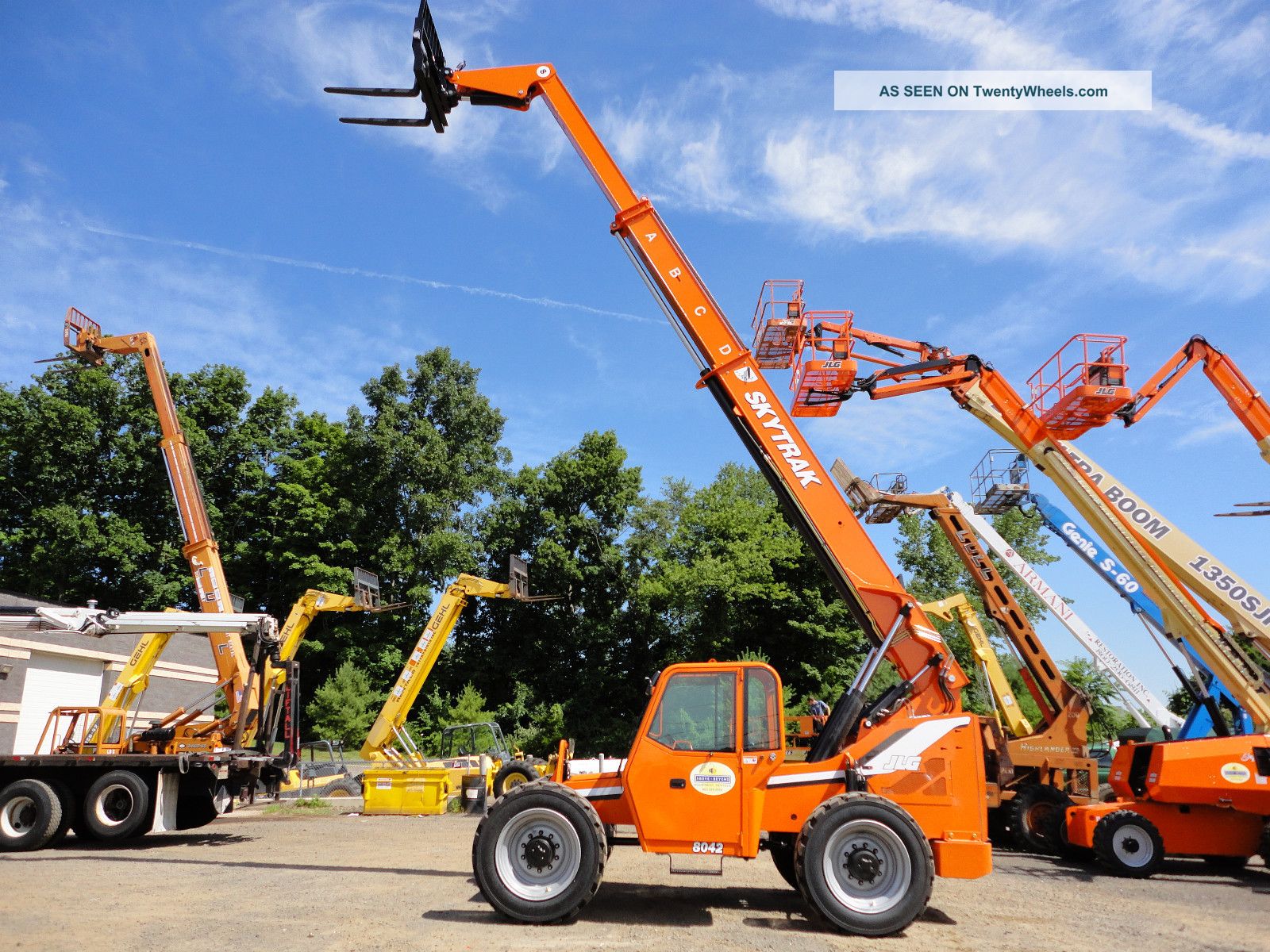 Jlg Skytrak 8042 Telehandler Telescopic Forklift 8, 000 Capacity 42 ' Reach