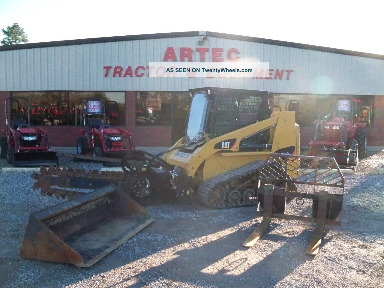 2008 Caterpillar 247b Ii Skid Steer Loader - Multi Terrain - Trencher - Full Cab Skid Steer Loaders photo