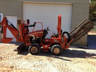 2007 Ditch Witch Rt40 Rt 40 Trencher W/ Backhoe 850 Hours Ready To Work photo
