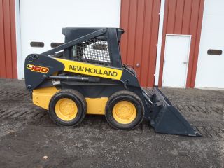 2006 New Holland L160 Skid Steer 1361 Hours Aux Hyd Bobcat Bucket Good Tires photo