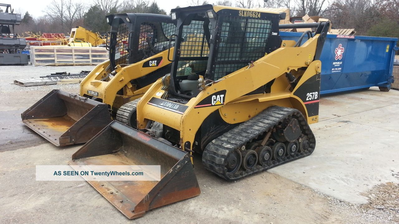 08 Caterpillar 257b Skid Steer Loader Cab, Heat, Air, Erops, Quick Attach.