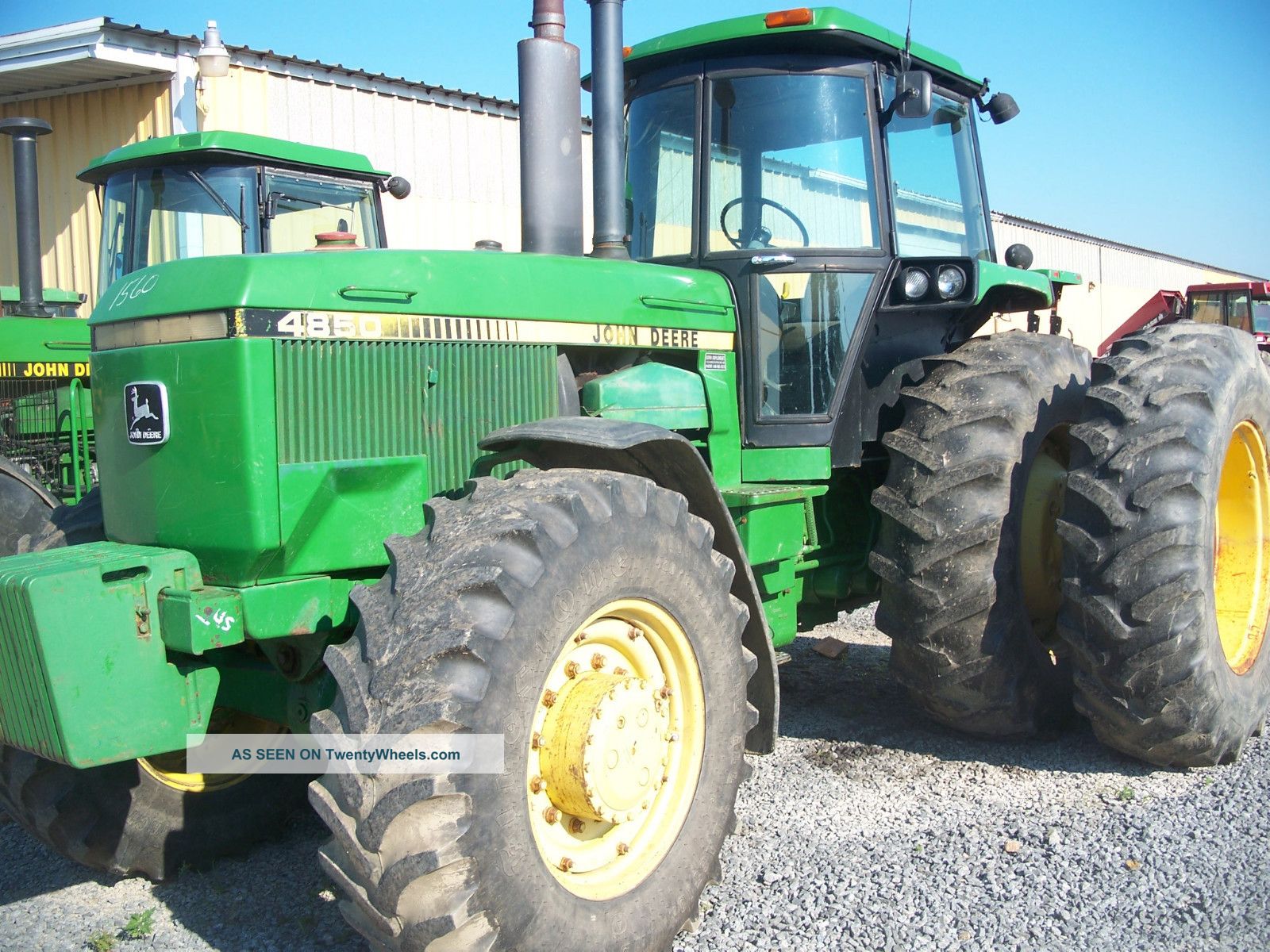 John Deere 4850 4x4 Cab Working Air Power Shift Dauls 3 Remotes Work Ready Tractors photo
