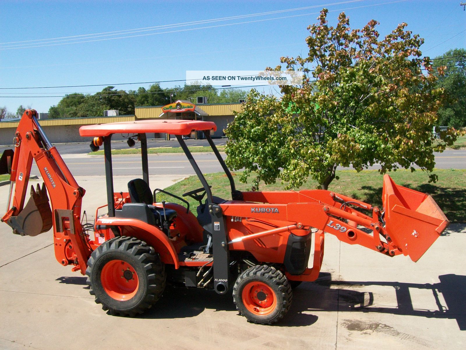 2008 Kubota L39 4x4 Compact Tractor Loader,  Backhoe,  With Forks And 2 Buckets Tractors photo