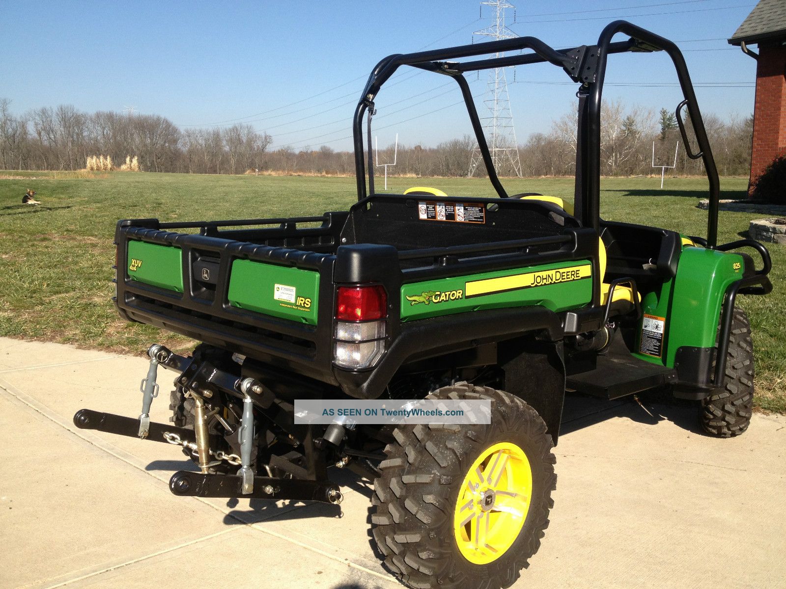 2012 John Deere Gator 825i With Hydraulic 3 Point Hitch & 2 Row