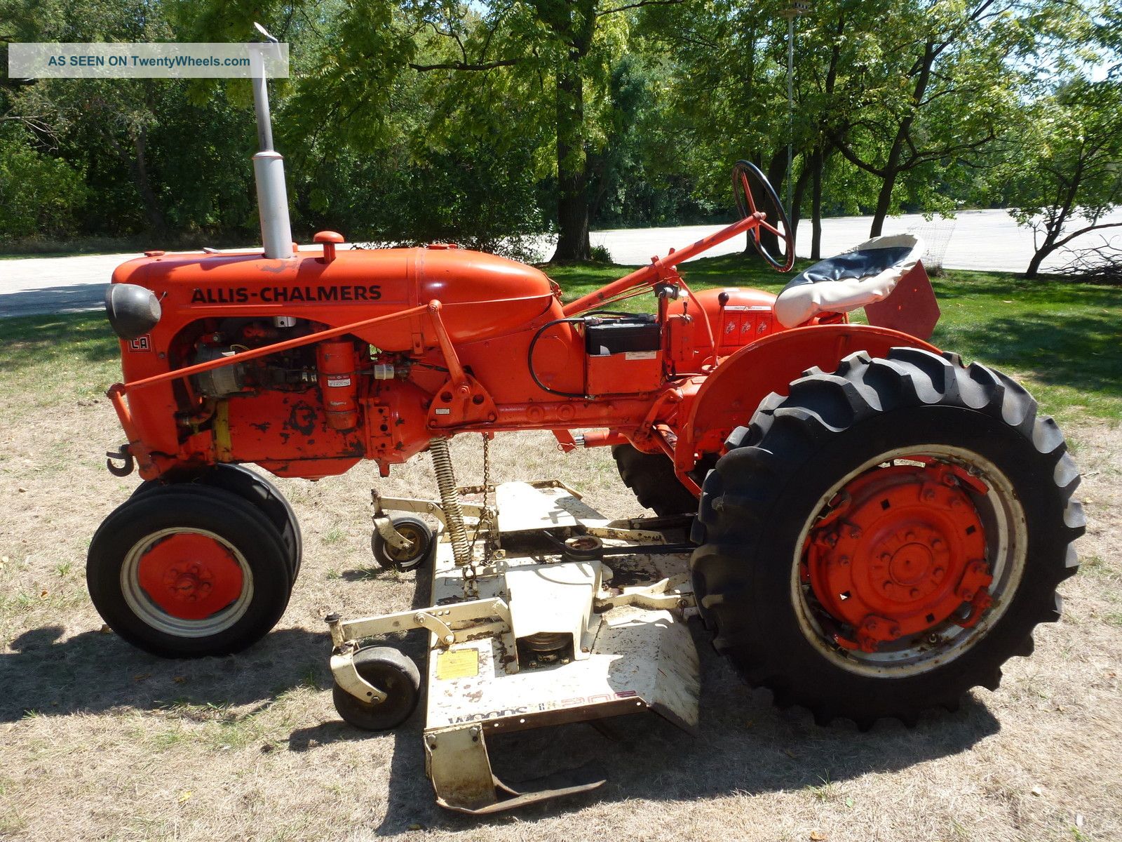 Allis Chalmers - Model Ca With 6 ' Woods Mower Tractors photo