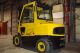 2008 Hyster 9000 Lb Capacity Forklift Lift Truck Pneumatic Tire W/heated Cab Forklifts & Other Lifts photo 3