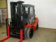 2003 Toyota 8000 Lb Capacity Forklift Lift Truck Pneumatic Tire W/heated Cab Forklifts & Other Lifts photo 2
