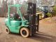 2003 Mitsubshi Fg25k 5000 Lb Lift,  3 Stage,  S.  S,  Automatic,  New Non - Marking Tire Forklifts & Other Lifts photo 5