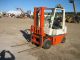 Nissan 3500lb Capacity Pneumatic Tire Forklift Gas Powered 42 