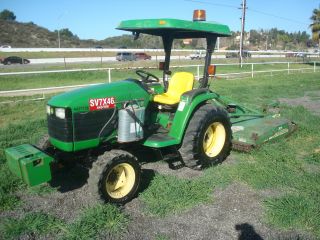 John - Deere 4400 Mfwd 4wd 1260 Hours 2001 With Mx6 Mower Very Clean From Ca City photo