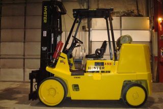 Hyster 15000 Lb Capacity Lift Truck Forklift Tow Motor Gm Engine Triple Stage photo