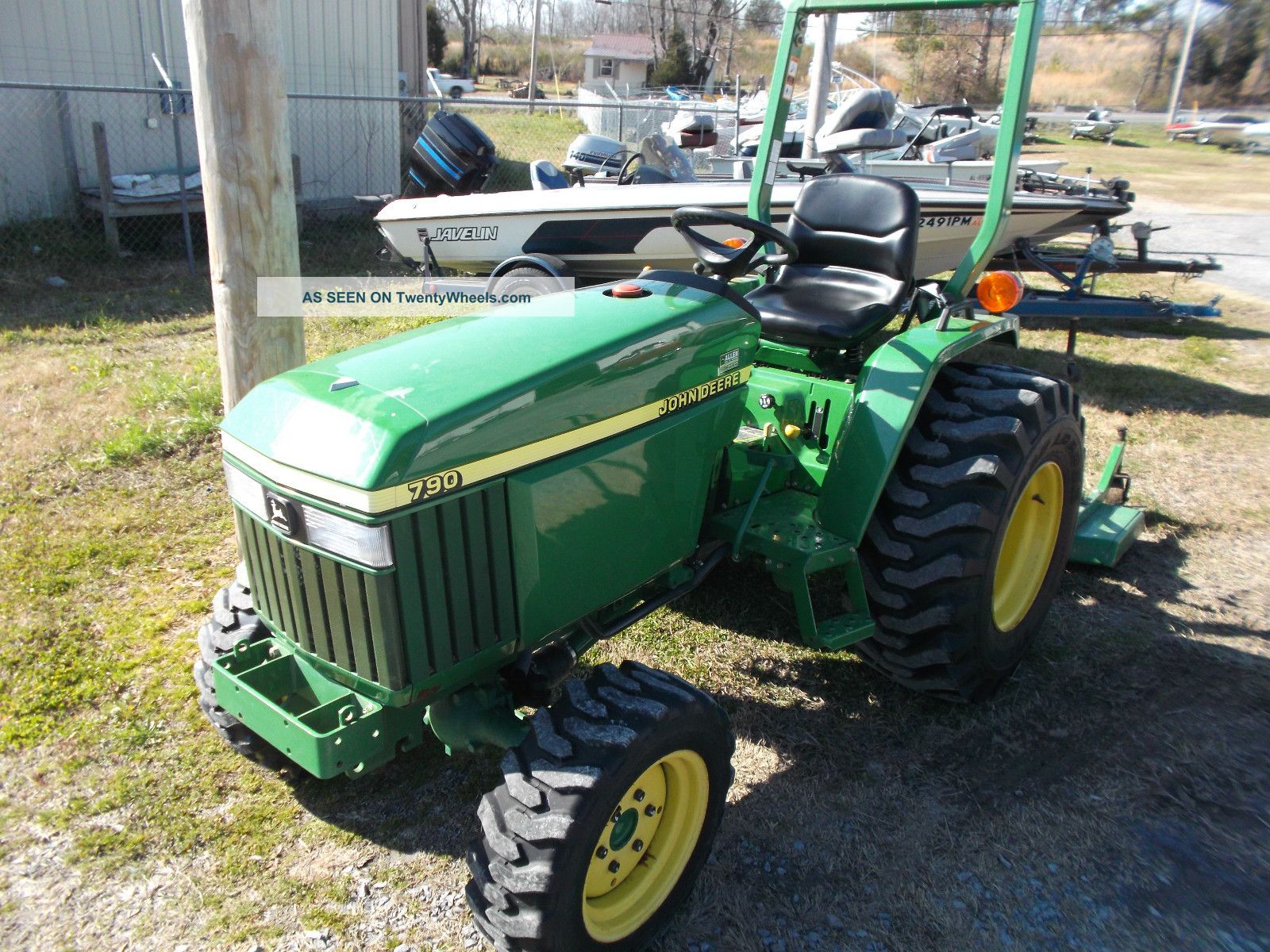 , 2005 John Deere 790 4x4 Tractor With 323 Hours And 60 " Finishing Mow