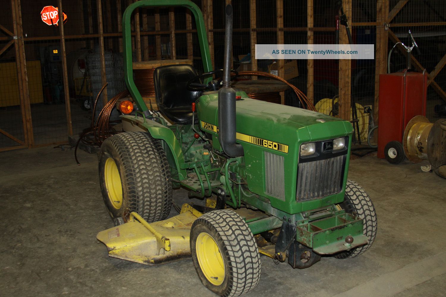 [item 7] John Deere Lawn Tractor 650 2wd, 18 Hp Diesel