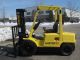 2002 Hyster H60xm Forklift 6000lb Pneumatic Diesel Lift Truck Side Shift Forklifts & Other Lifts photo 7