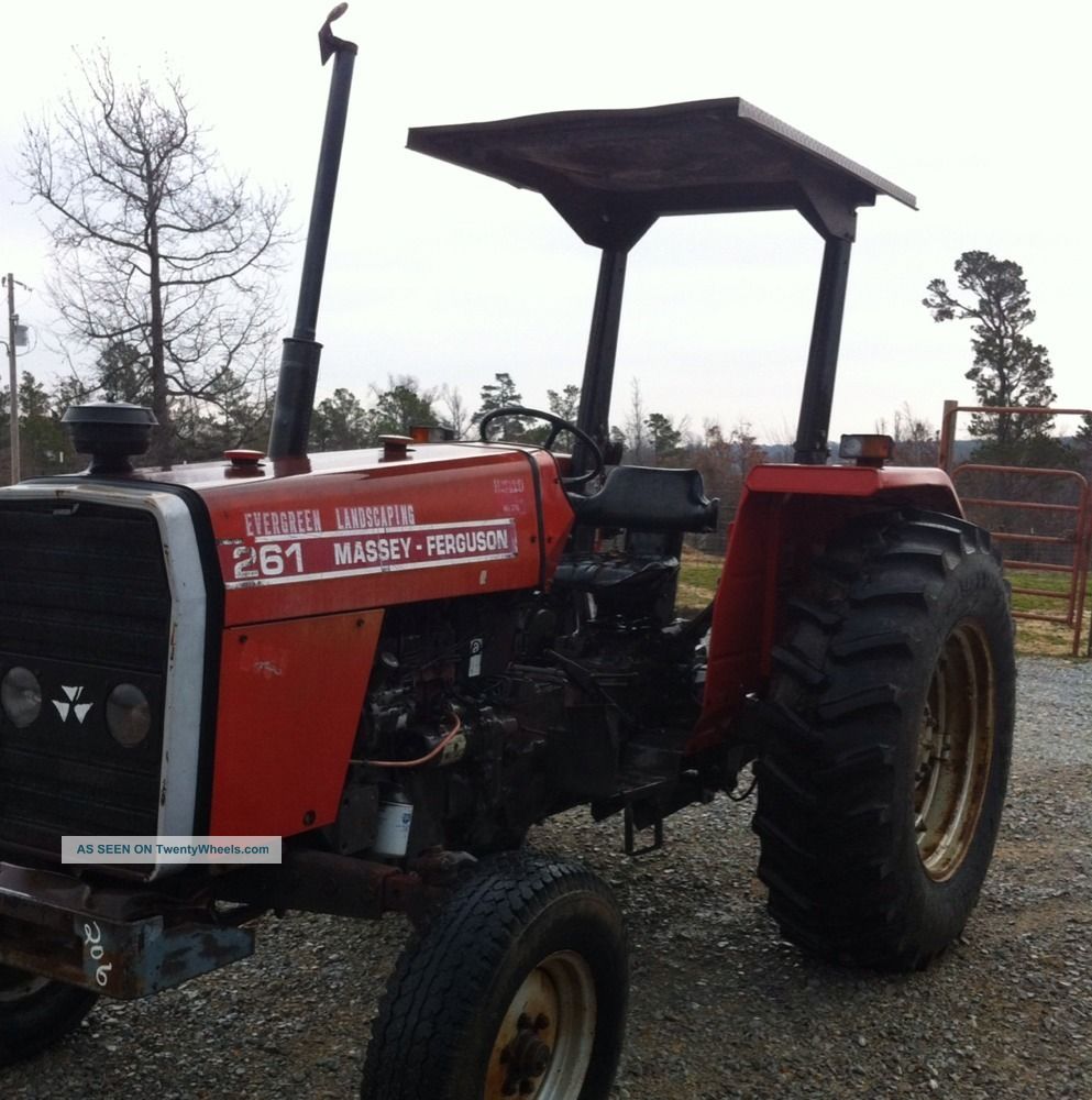 Massey Ferguson 261 Farm Tractor.  Rear Tires.  Canopy Top.  Good Tractor Tractors photo