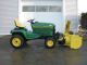 John Deere 425 All Wheel Steer Tractor W/ Snow Blower,  Mower & Power Flow Bagger Tractors photo 1