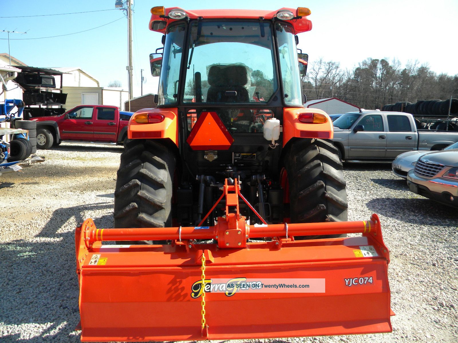 2011 Kubota Tractor M7040 W Loader 86 Cab Ac Radio