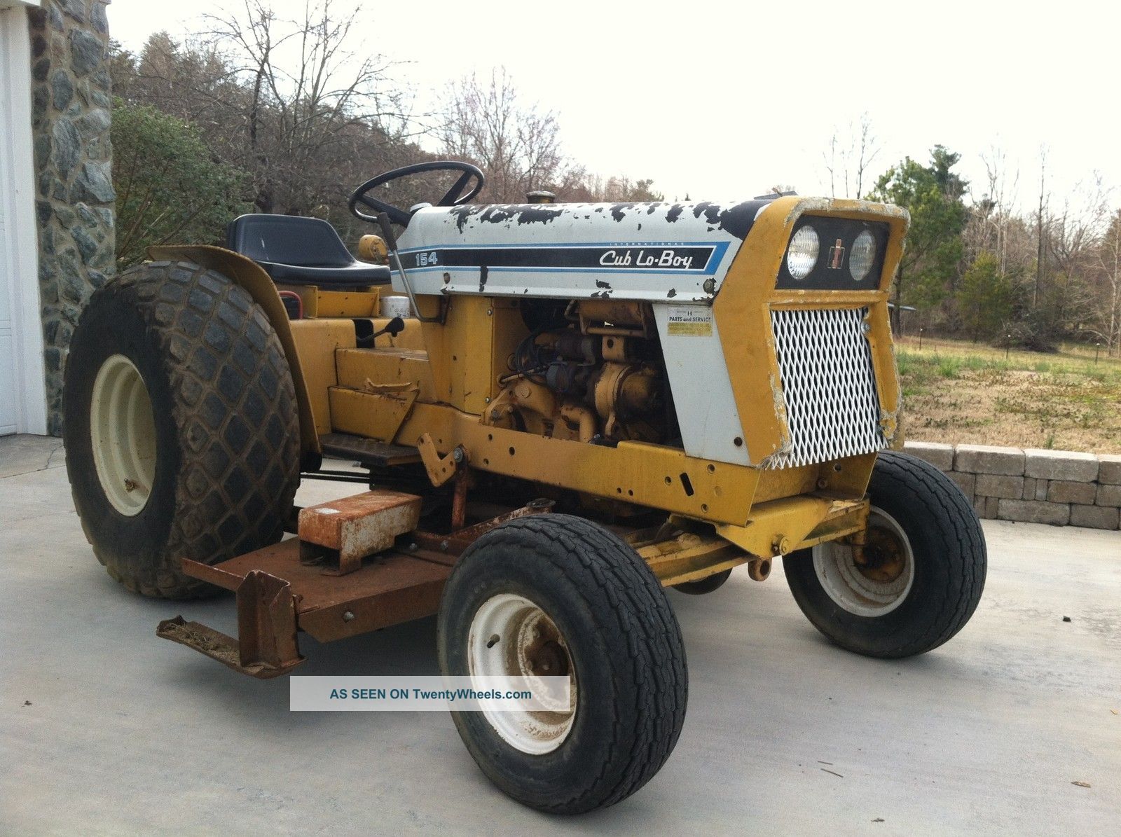 Farmall International Cub Lowboy With Mower Tractors photo