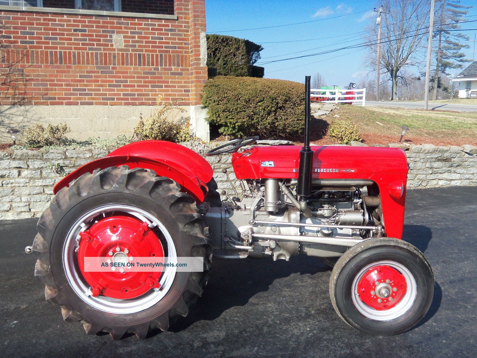 Massey Ferguson 35 Tractor Gas Restored Massey Ferguson 35 Tractor Gas Restored