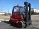 Linde H45d 10000 Lb Capacity Forklift Lift Truck Pneumatic Tire Cab W/heat Forklifts & Other Lifts photo 2