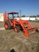 Kubota L48 Backhoe Loader Tractor 4x4 Three Point Hitch Diesel Hoe Rubber Tire Tractors photo 1