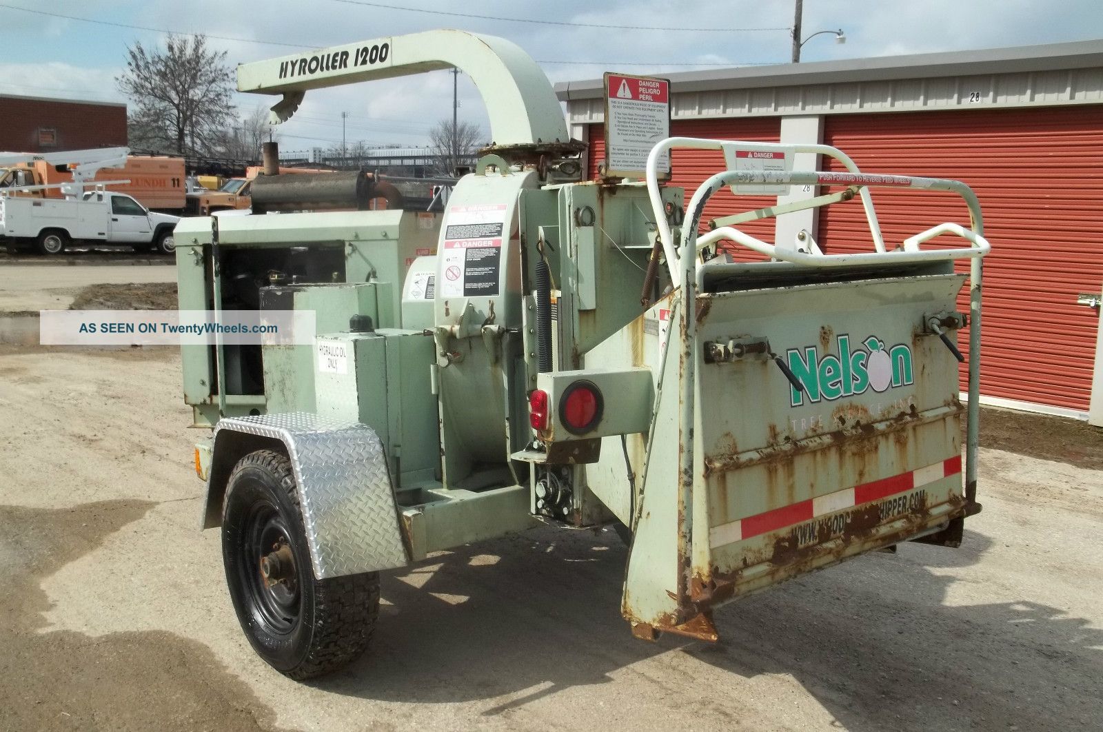 Woodchuck Hyroller 1200 12 " Disc Woodchipper Auto Feed Deutz Turbo