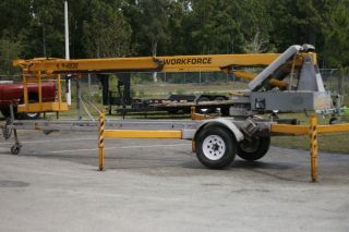 Bil Jax 4232 Towable Boom Lift,  42 ' Working Height,  Batteries & Charger photo