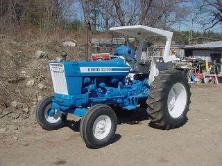 Ford 6600 Farm Tractor 3 - Point Hitch 77 Hp 540 Pto 1673 Hrs 4 Cyl Diesel Rops photo