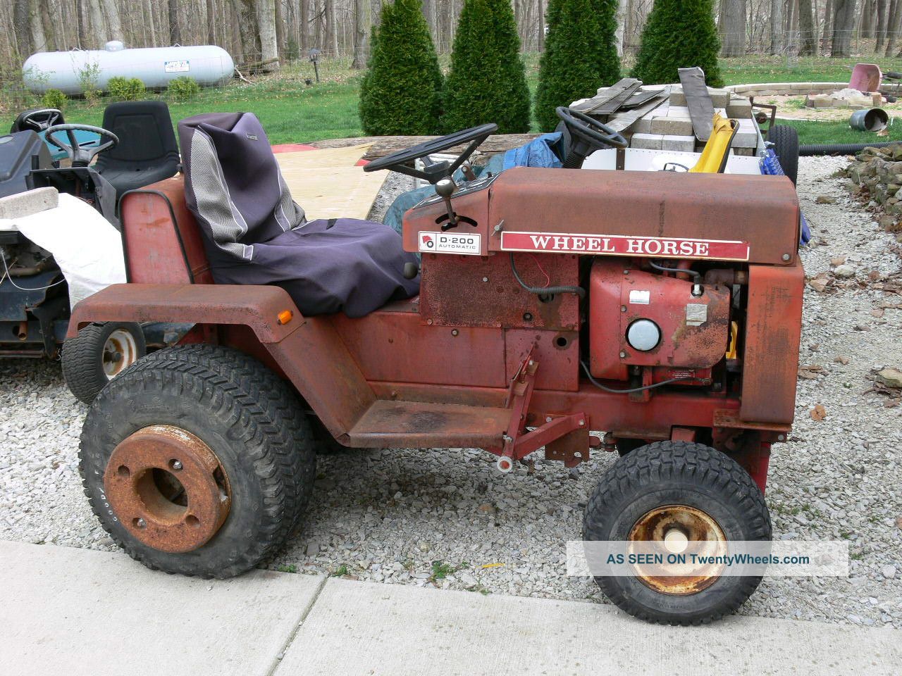 Wheel Horse D - 200 Runs Good With 3 Point And Pto Tractors photo