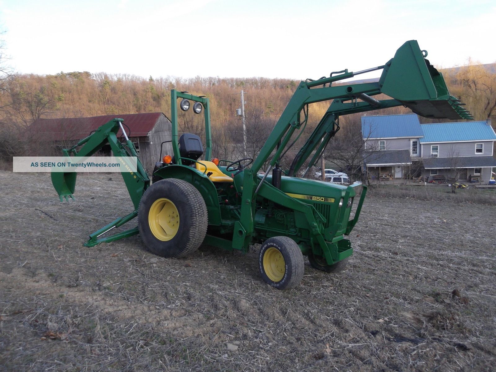 John Deere 850 4wd Diesel Tractor With Loader And Backhoe Tractors photo