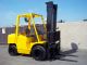 Hyster Forklift 9000lb Capacity 2002 Perkins Diesel Engine Pneumatic Side - Shift Forklifts & Other Lifts photo 4