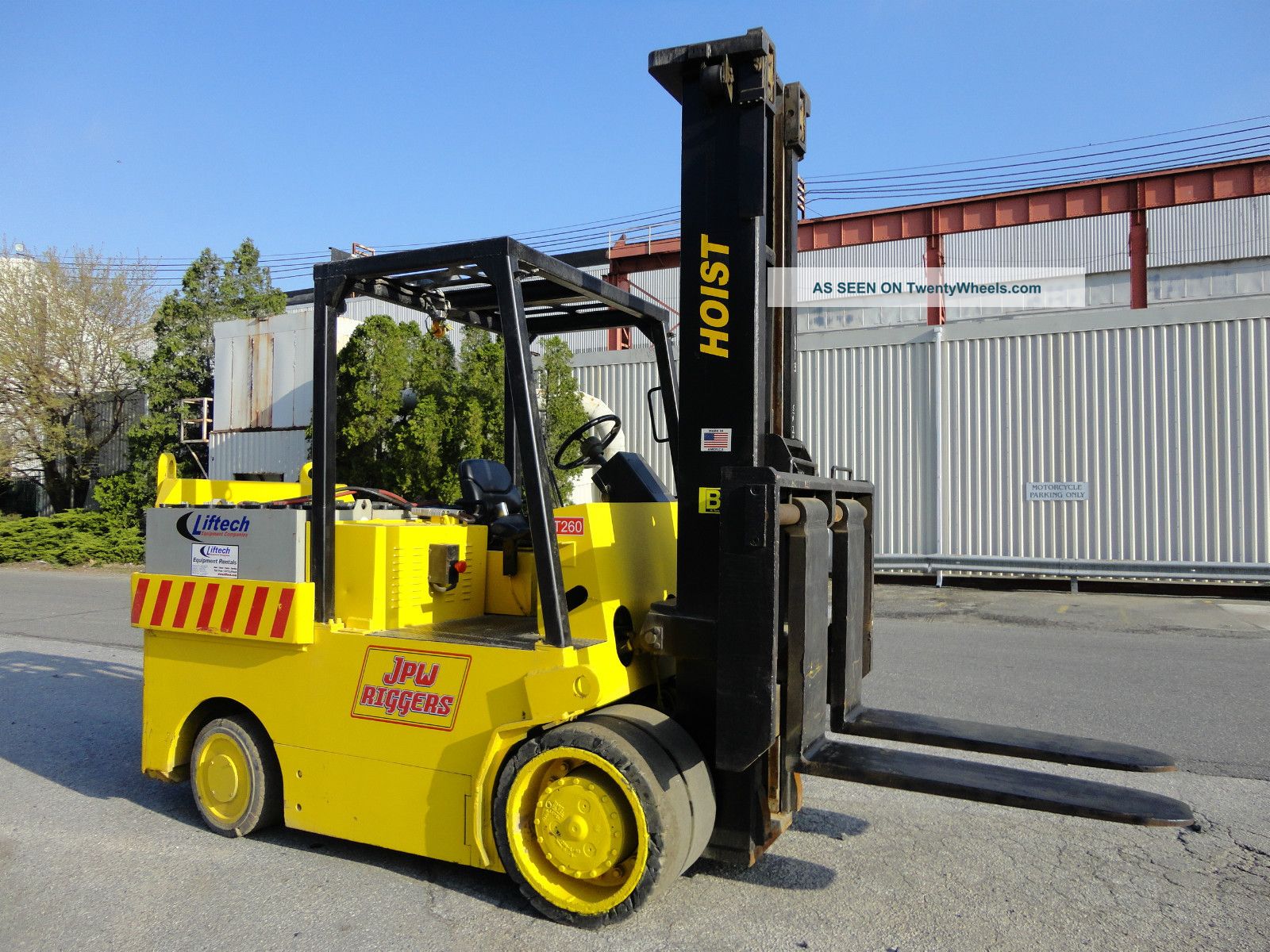 2004 Hoist 30, 000 Lbs Electric Forklift 72 Volts Fork Lift Truck