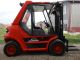 Linde H70d Deutz Diesel Fork Lift 15000 Material Handler Solid Pneumatic Tires Forklifts photo 4