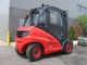 Linde H40d 8000 Lb Capacity Forklift Lift Truck Pneumatic Tire Cab W/heat Forklifts photo 3