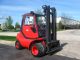 Linde H45d 10000 Lb Capacity Forklift Lift Truck Pneumatic Tire Cab W/heat Forklifts photo 5