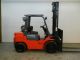 2005 Toyota 6000 Lb Capacity Forklift Lift Truck Pneumatic Tire Clear View Mast Forklifts photo 4