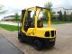 Hyster H60ft 6000 Lb Capacity Forklift Lift Truck Solid Pneumatic Tire Triple Forklifts photo 2