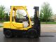 Hyster H60ft 6000 Lb Capacity Forklift Lift Truck Solid Pneumatic Tire Triple Forklifts photo 6