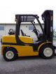 2010 Yale 8000 Lb Capacity Forklift Lift Truck Pneumatic Tire Clear View Mast Forklifts photo 3