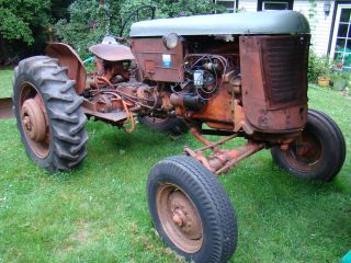 1954 Case Vac Farm Tractor Runs Wide Front W/tail Plow photo