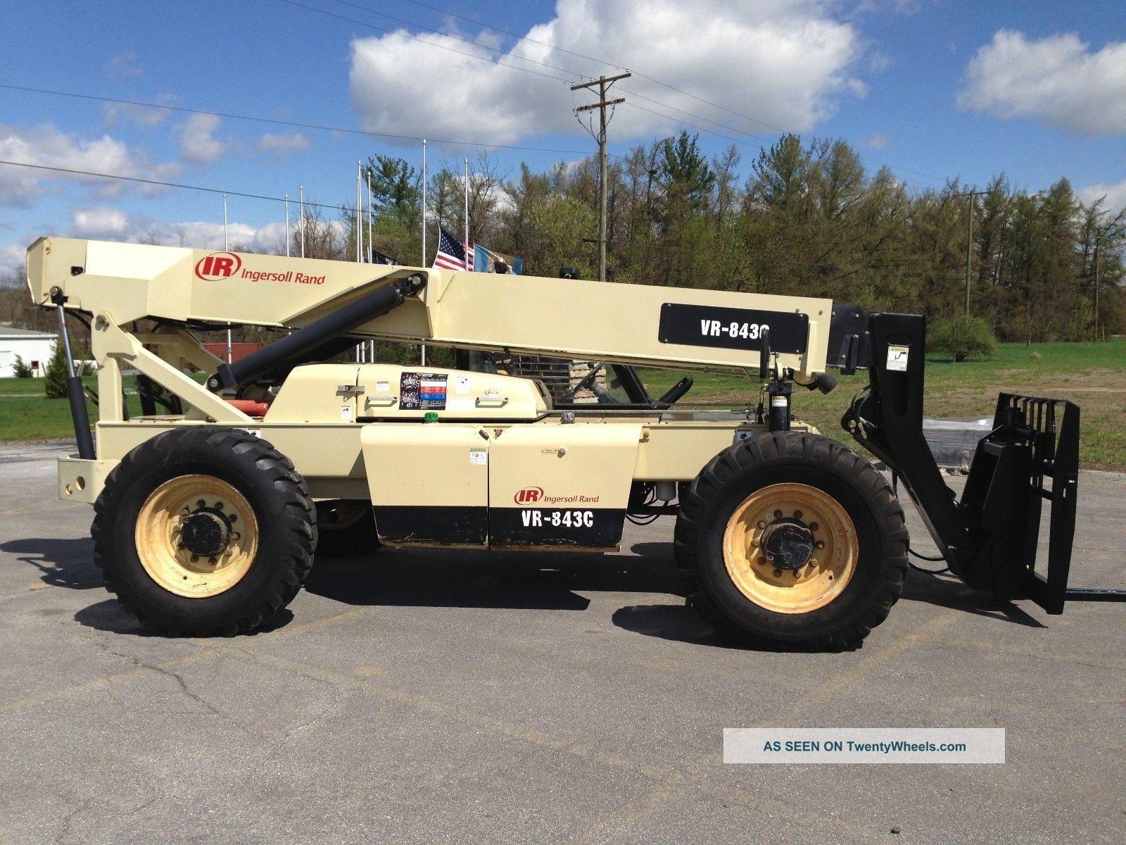 2007 Ingersoll Rand Vr 843c Telescopic Forklift Telehandler Lull