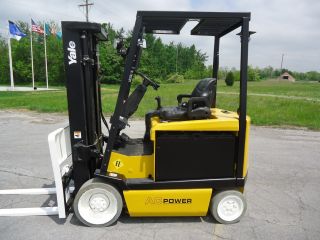 2008 Yale Erc050 Electric Forklift Fork Truck 5000lb Cushion Tire photo