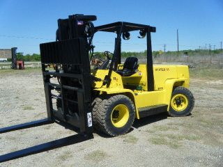 Hyster 15500 Lb Capacity Diesel Forklift Lift Truck Dual Drive Pneumatic Tires photo