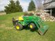 John Deere 420 Garden Tractor 3 Point Hitch Jd 44 Hydraulic Loader Antique & Vintage Farm Equip photo 2