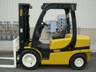 2006 Yale 6000 Lb Capacity Forklift Lift Truck Pneumatic Tire Diesel Engine photo