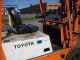 Toyota 2500lb Capacity Pneumatic Tire Forklift Lp Powered 40 