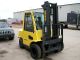 Hyster Model H80xm (2005) 8000lbs Capacity Diesel Dual Wheel Pneumatic Forklift Forklifts photo 1