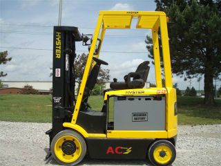 2008 Hyster 5000 Lb Capacity Electric Forklift Lift Truck Recondtioned Battery photo